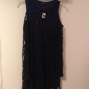 Material Girl black lace dress